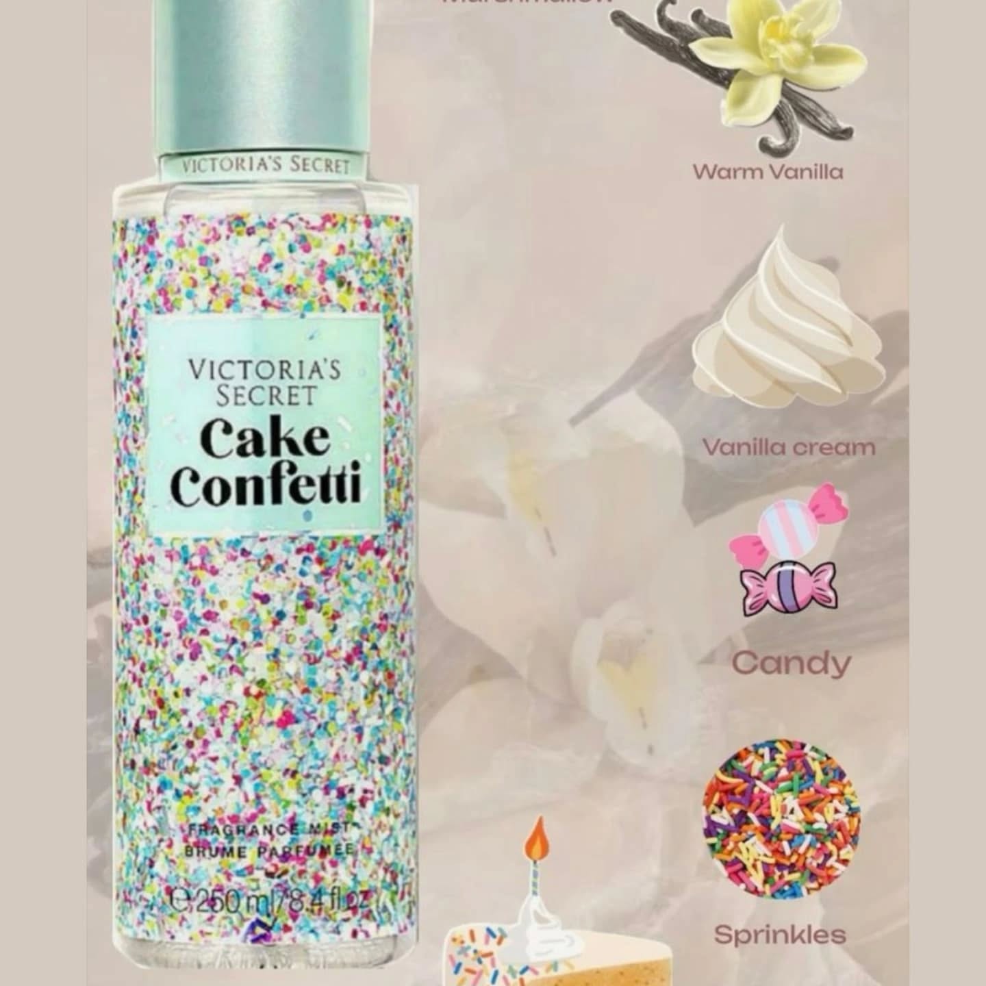 ✨ Victoria’s Secret Cake Confetti – A Sweet, Playful Celebration in a Mist! ✨