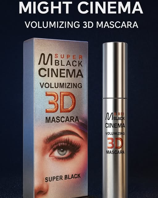 ✨ MIGHT CINEMA 3D Volumizing Mascara – Dramatic Volume, Every Lash Defined ✨